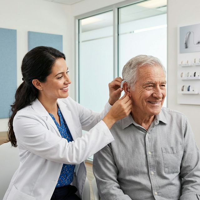 Mutlu işitme cihazı kullanıcısı